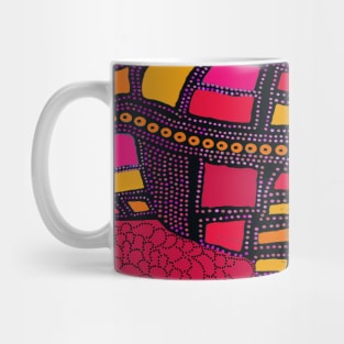 African Landscape View From the Air - Red Mug